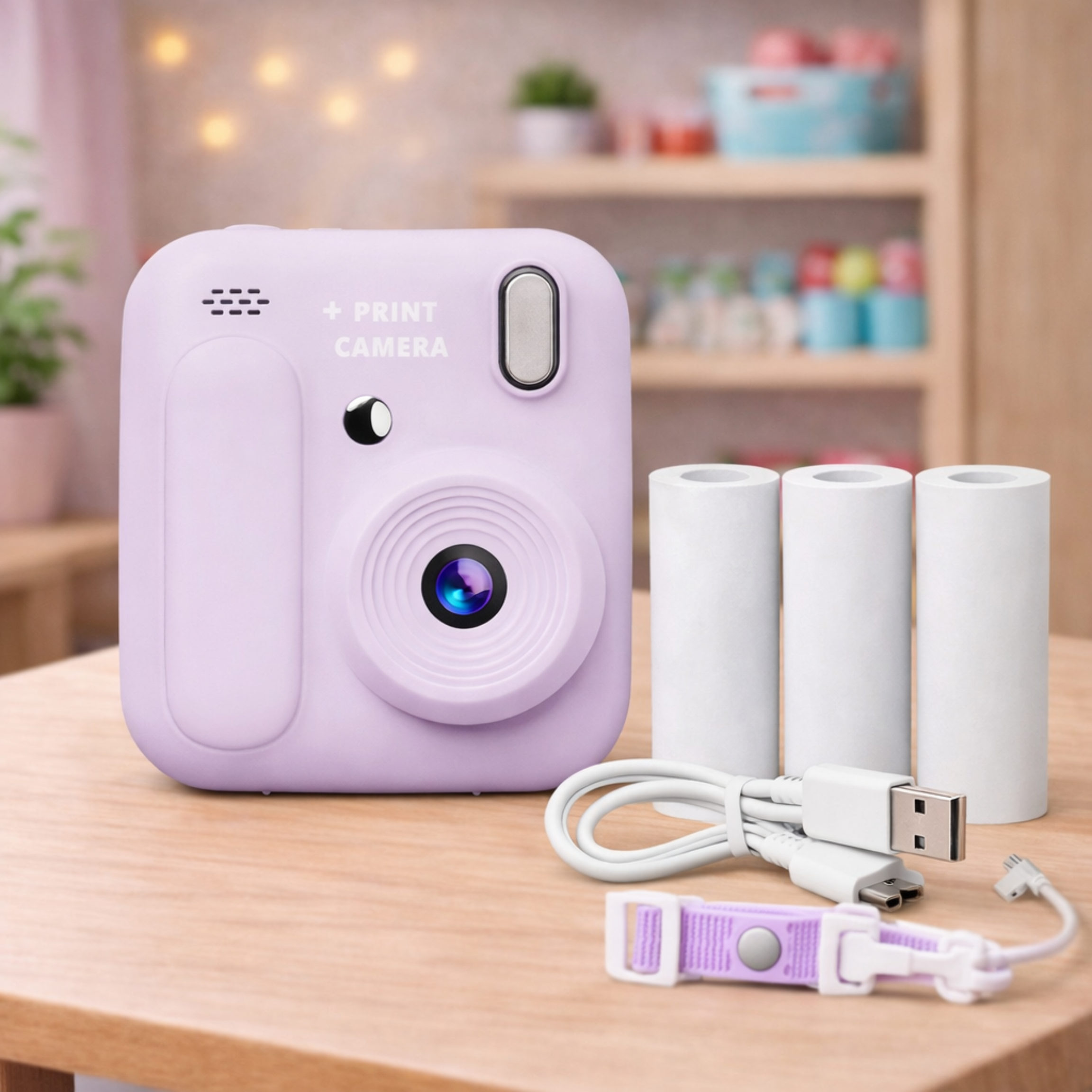 Kids HD Instant Print Camera 1080P